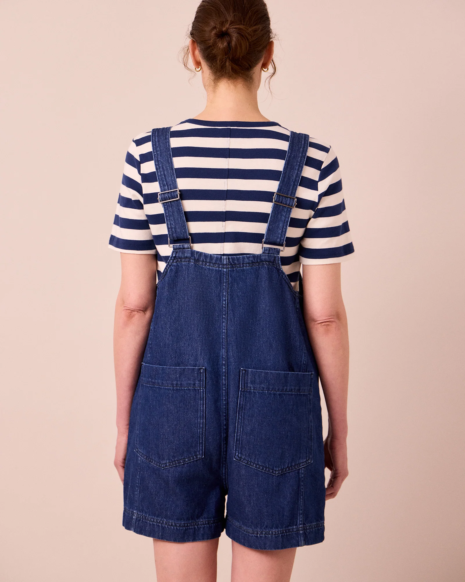 Anica Mid Blue Denim Jumpsuit - Image 4