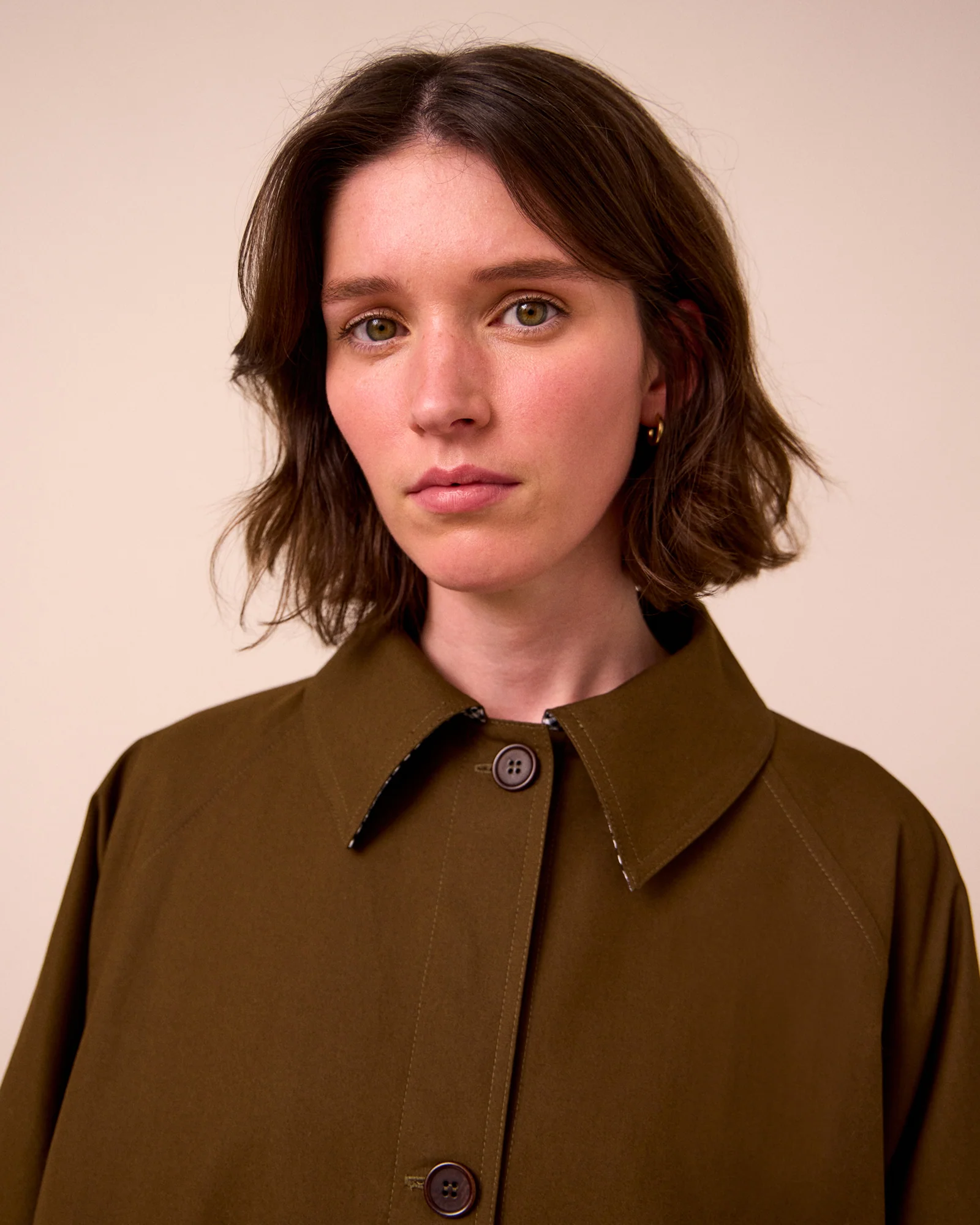PRE-ORDER Collette Hazel Coated Cotton Coat - Image 3
