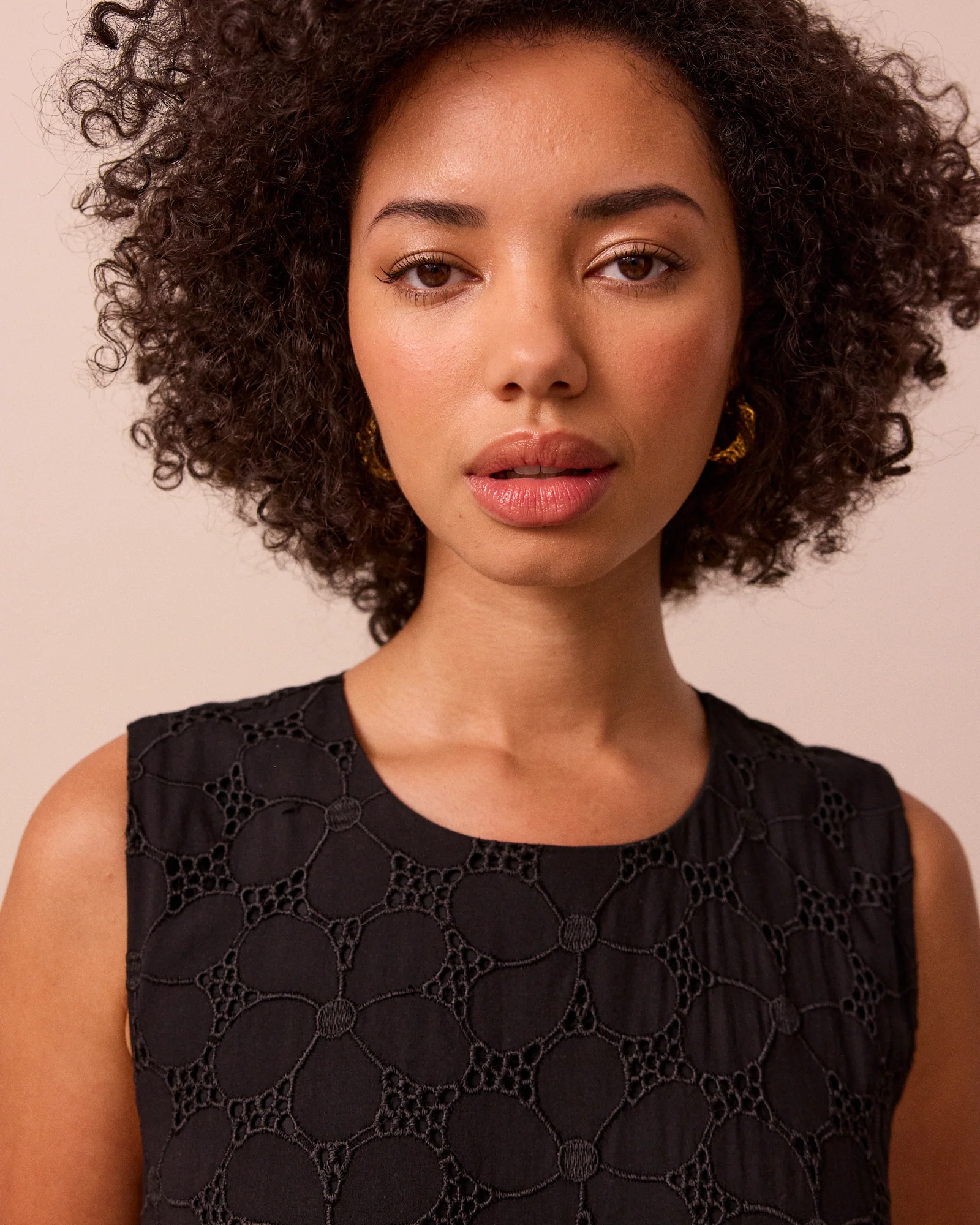 Darcy Black Broderie Dress - Image 6
