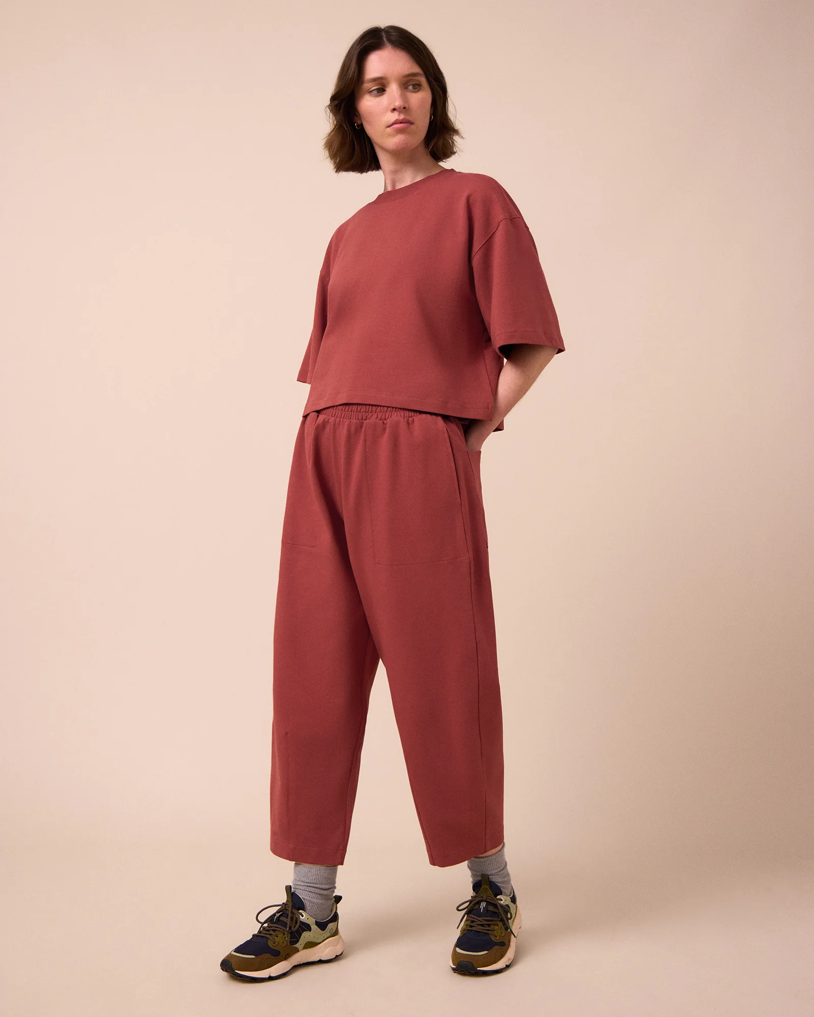 Huxley Brick Jersey Trousers - Image 2