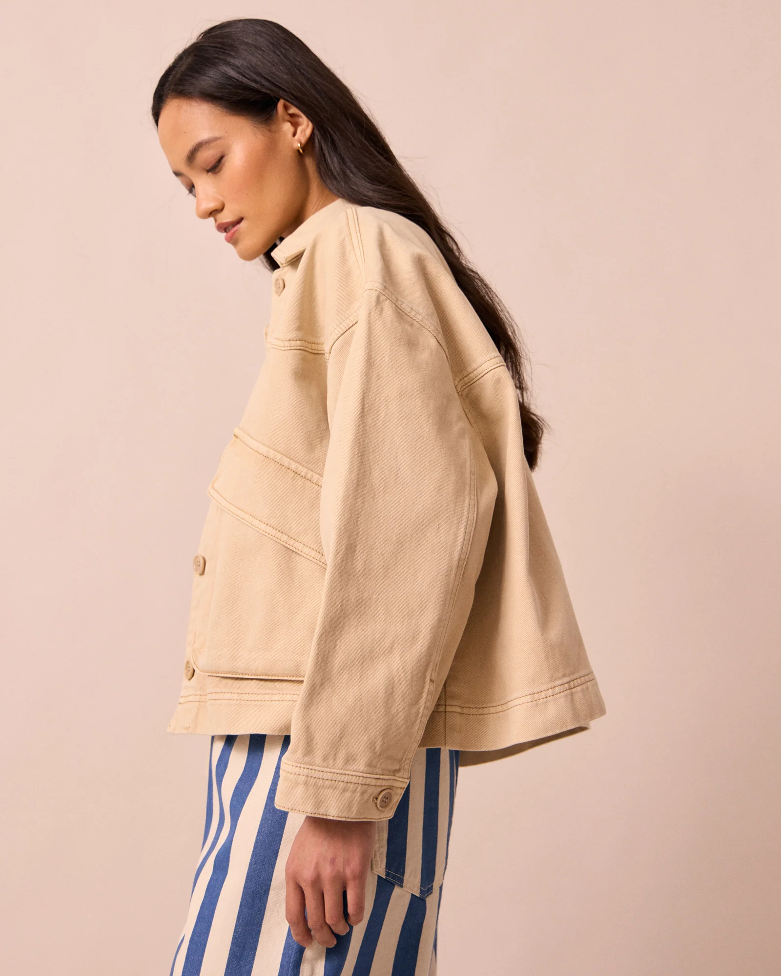 Kitty Raffia Denim Jacket - Image 3