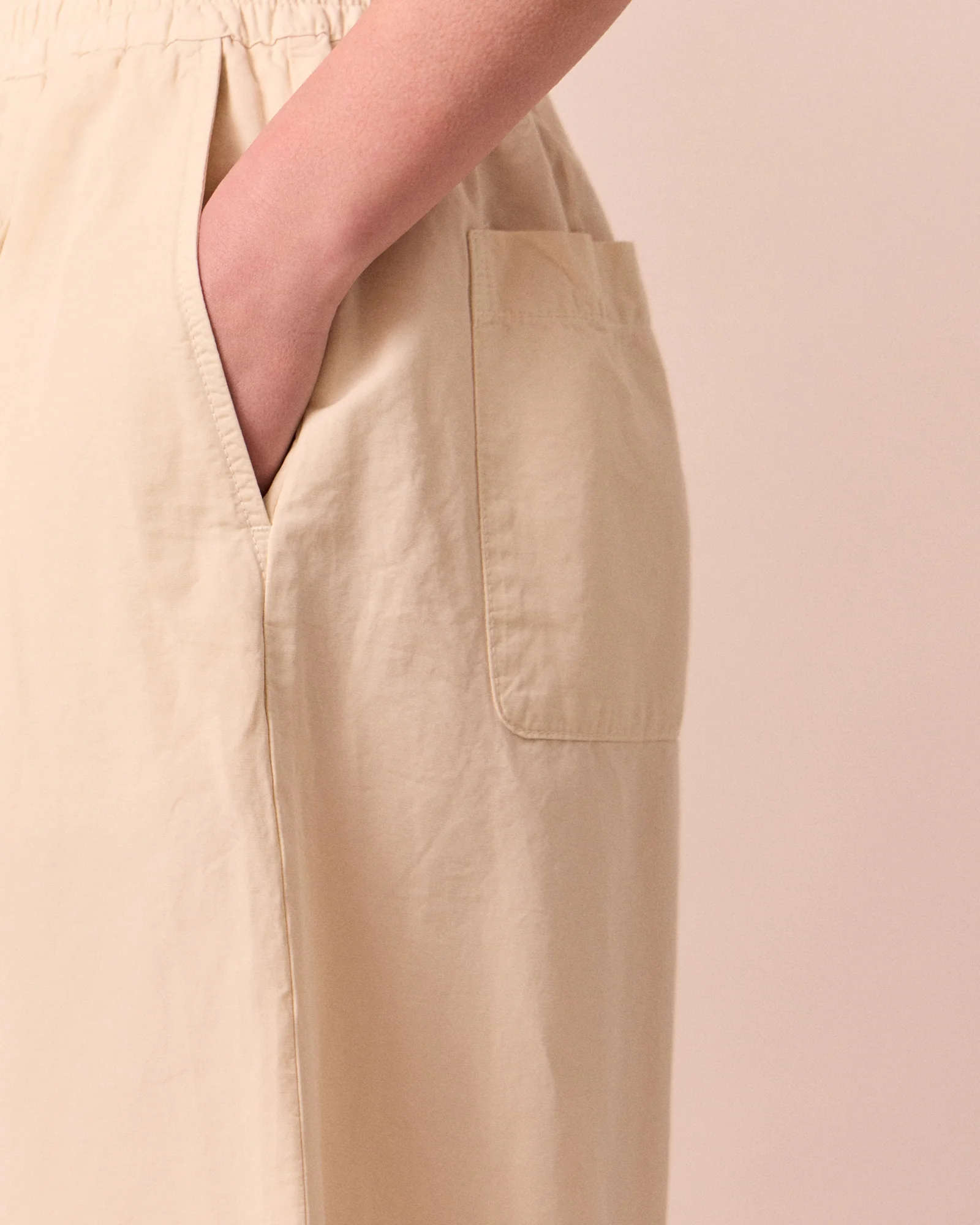 Layne Bone Cotton Linen Slub Trousers - Image 5