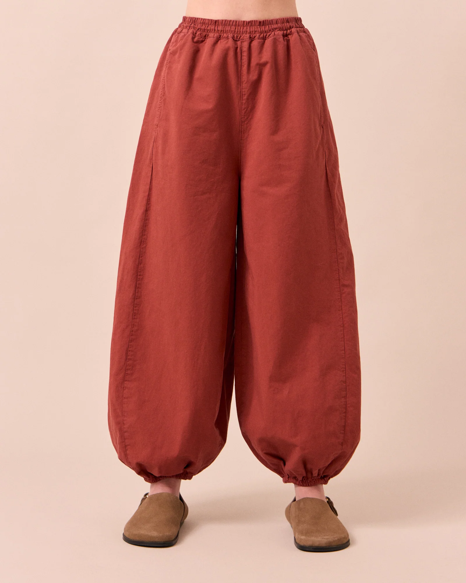 Logan Brick Cotton Linen Slub Trousers - Image 3