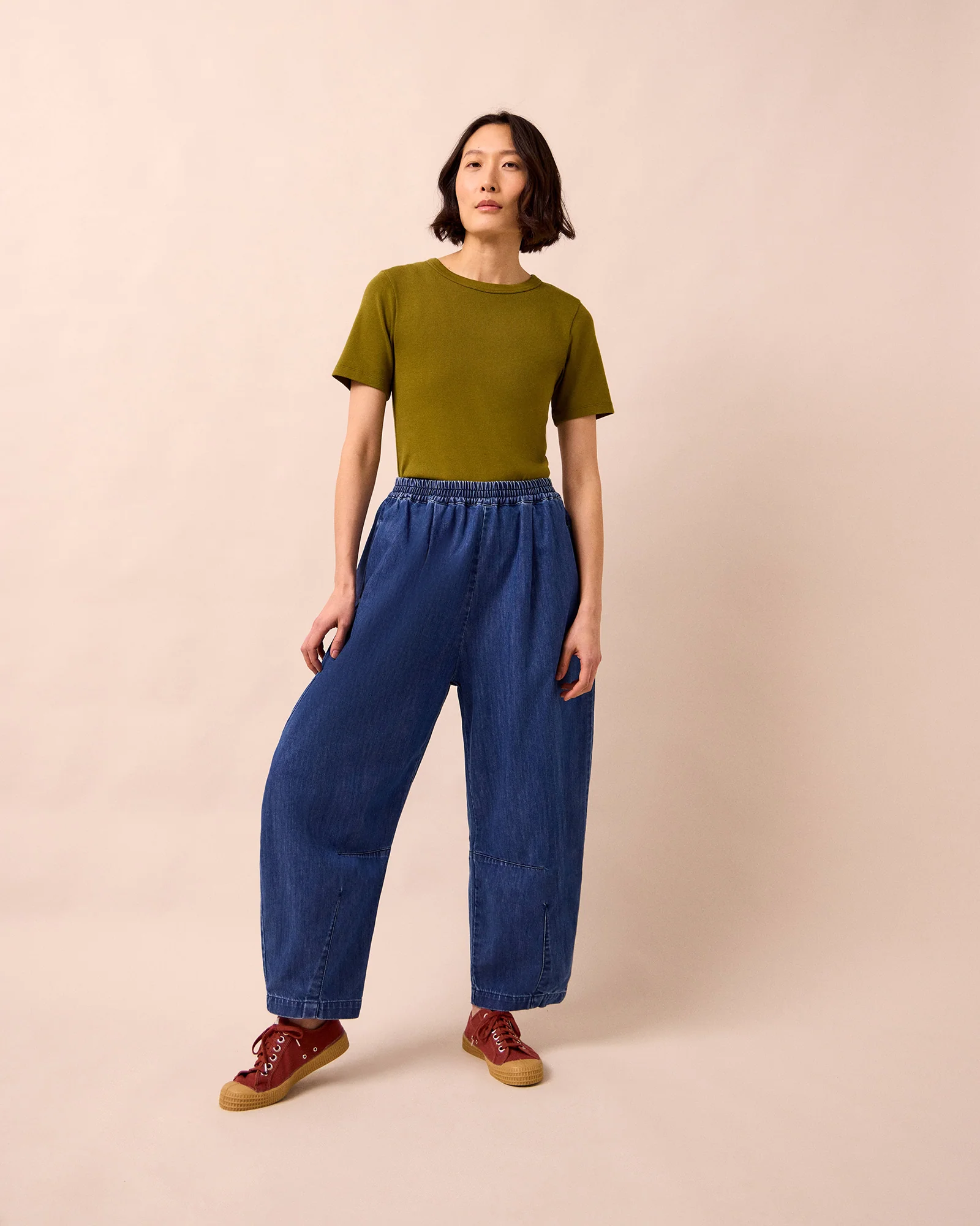 Lottie Olive Jersey T-Shirt - Image 3