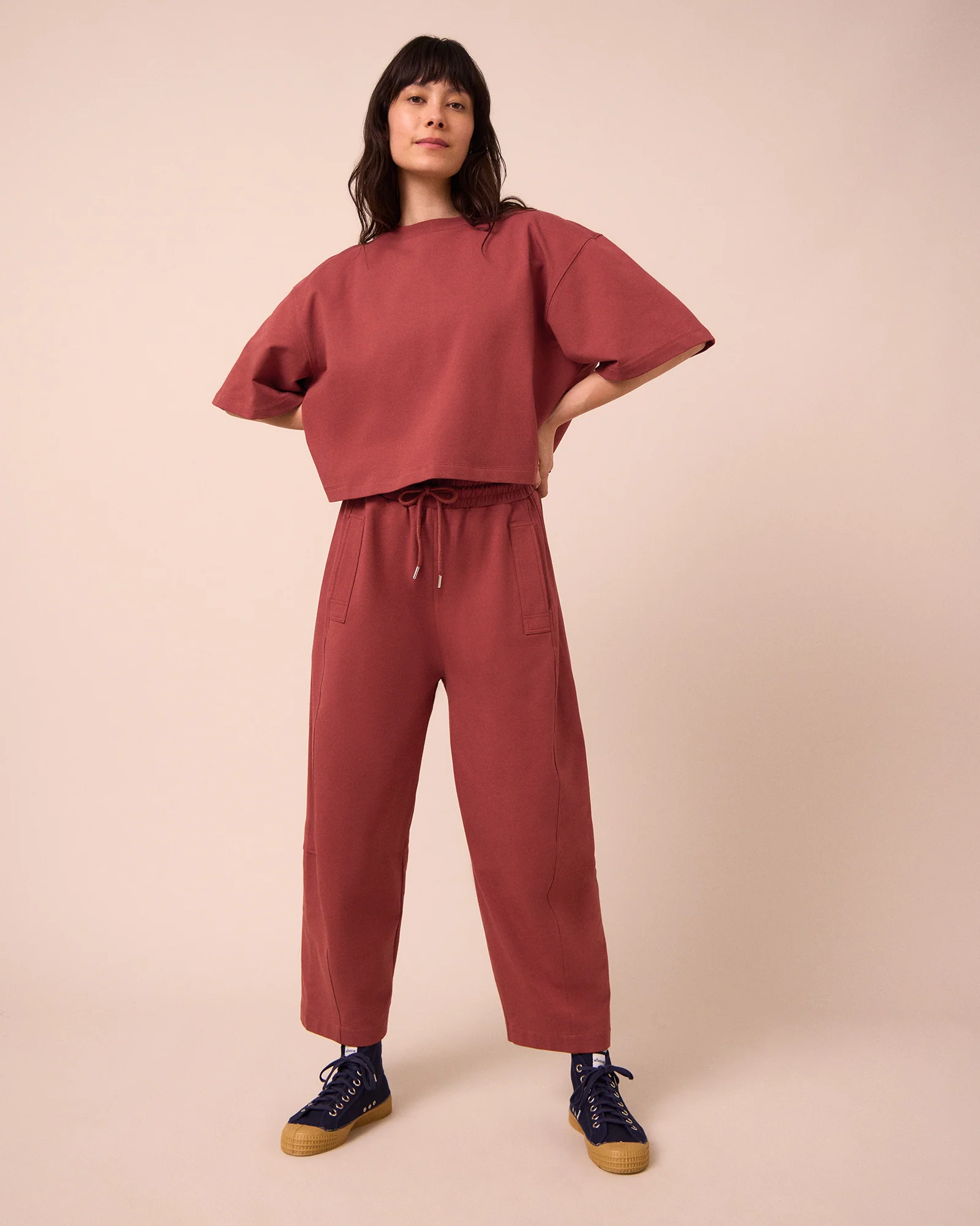 Madi Brick Jersey Trousers