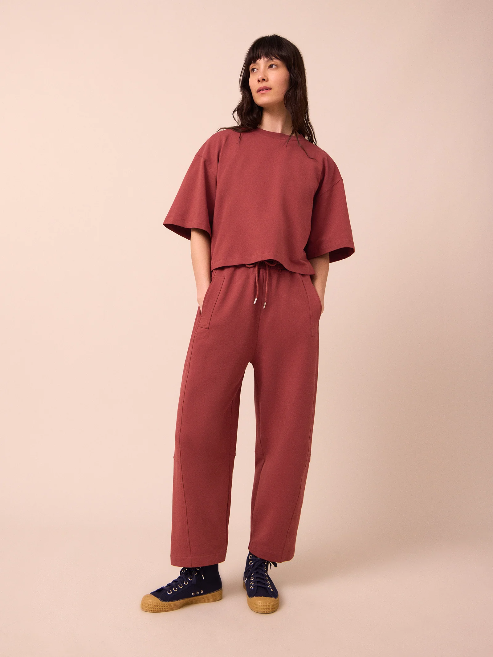 Madi Brick Jersey Trousers - Image 2