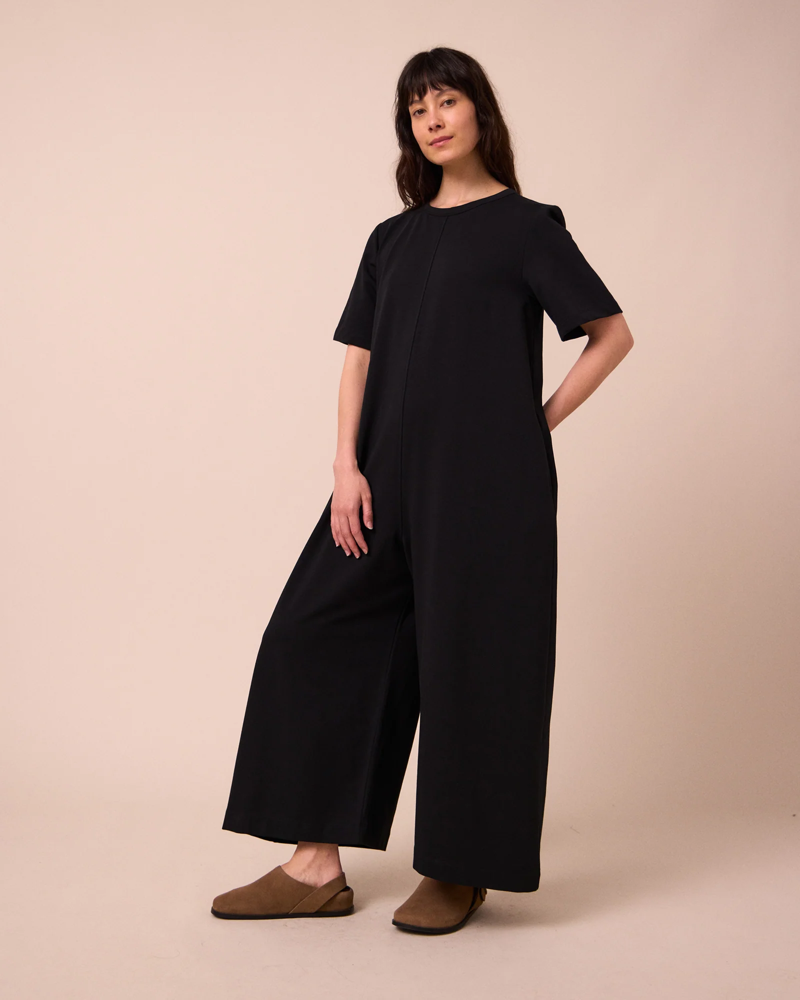 PRE-ORDER Molly Black Jersey Jumpsuit