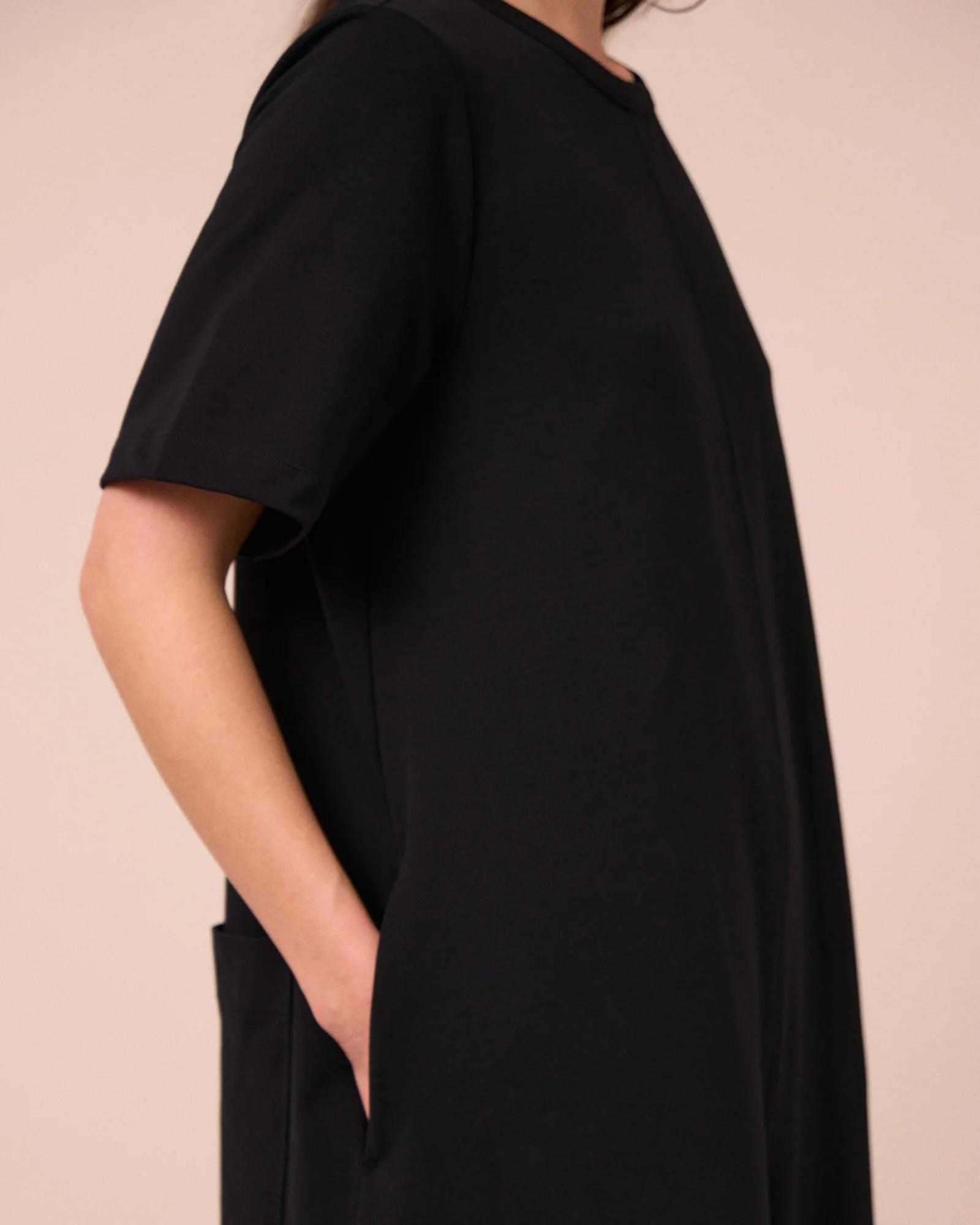 PRE-ORDER Molly Black Jersey Jumpsuit - Image 5