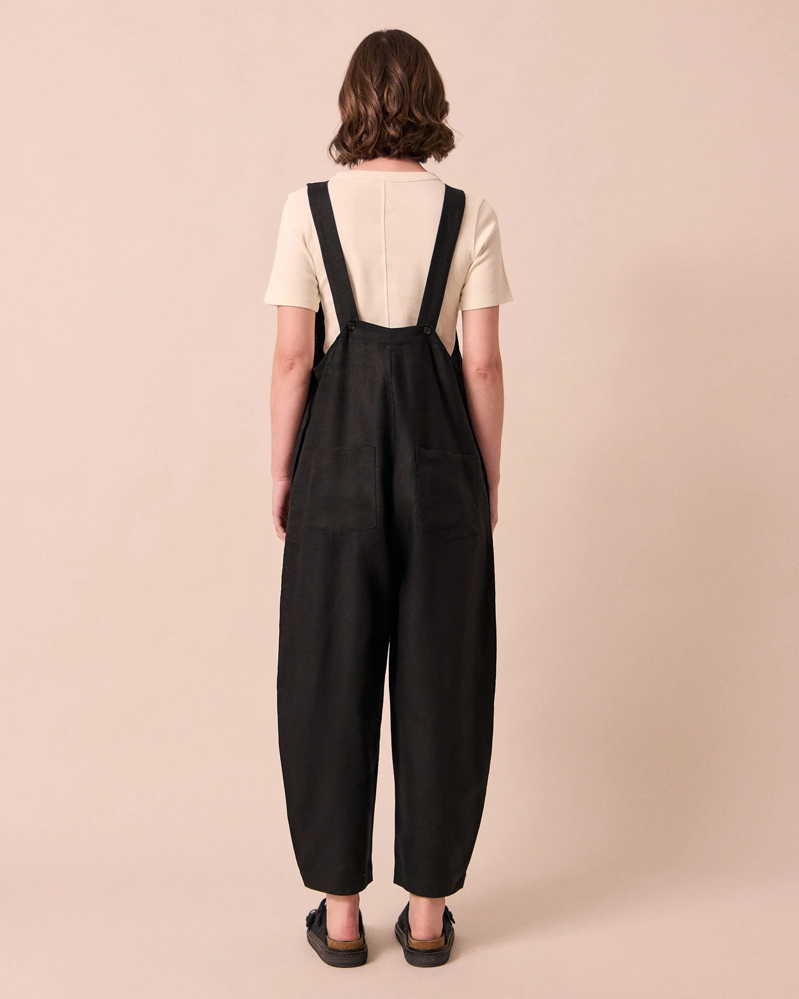 Ottie Black Linen Jumpsuit - Image 4