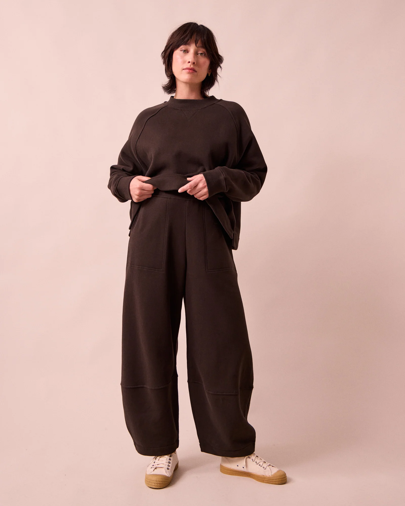 Pascale Ganache Fleeceback Jersey Trousers