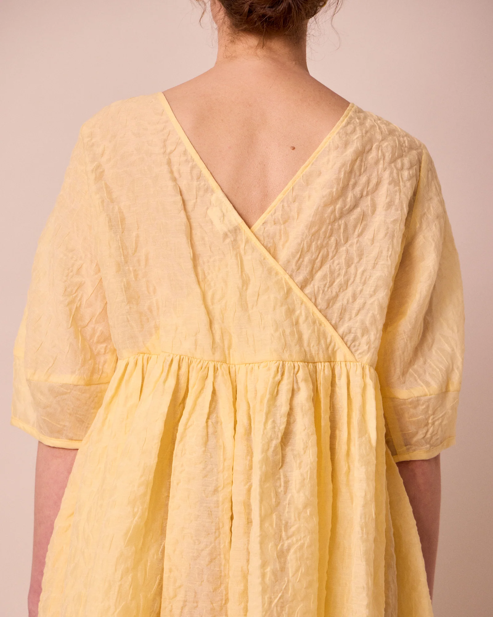 Prue Butter Organza Dress - Image 6
