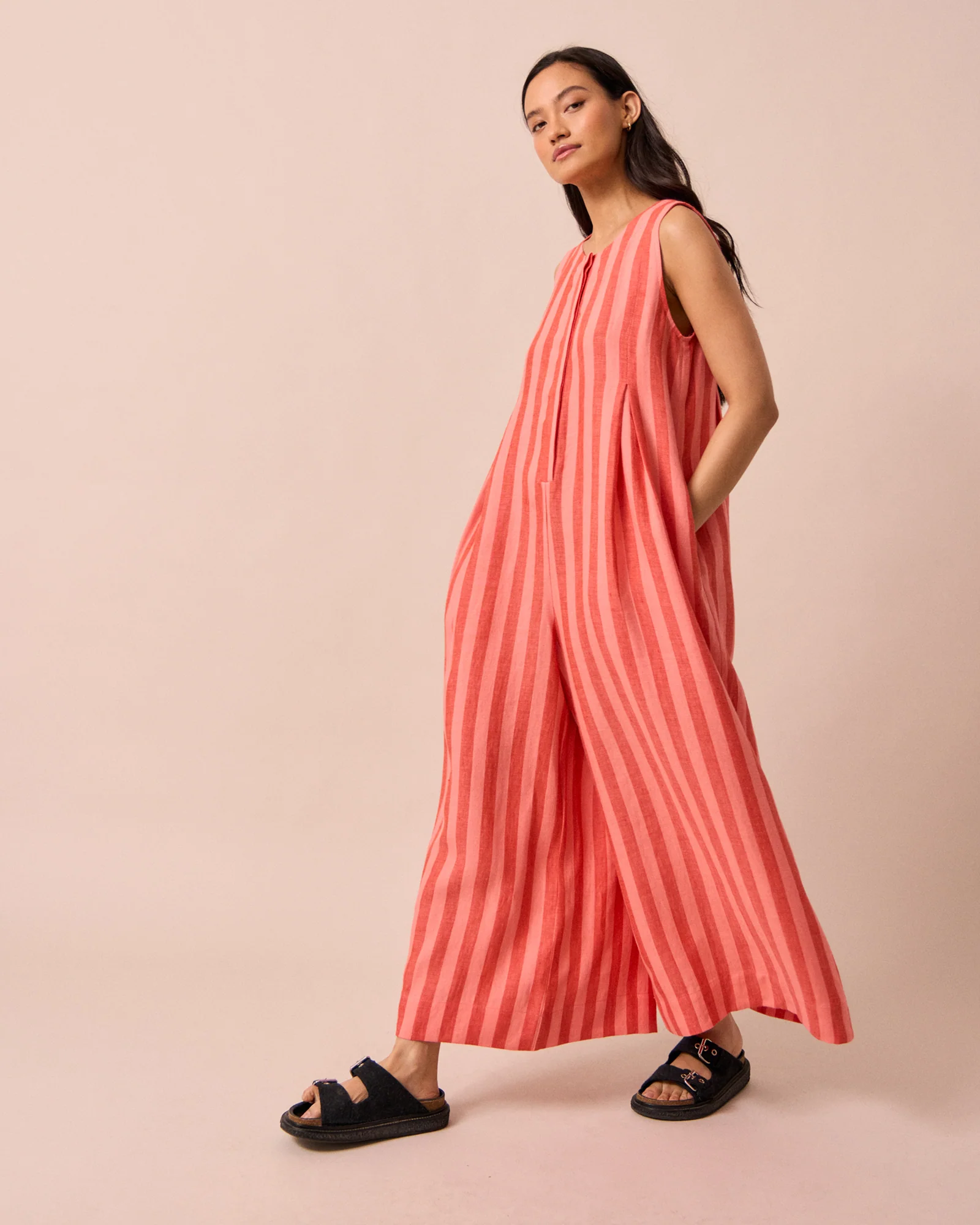 Tula Sorbet Stripe Linen Jumpsuit - Image 3